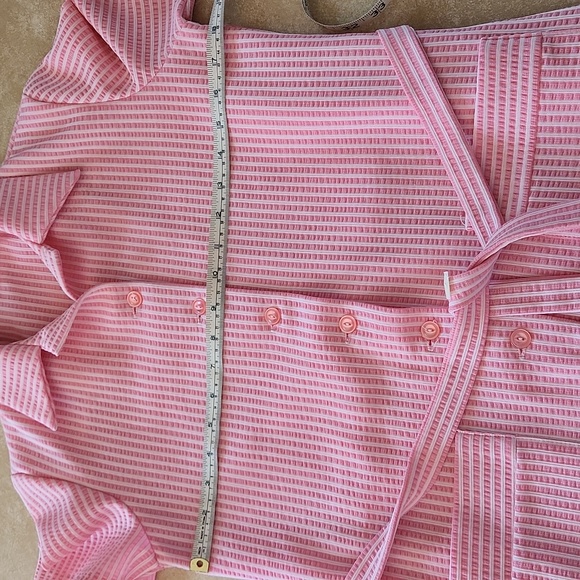 Misses vintage handmade seersucker dress; bust 36" appr Size 10/12 - Picture 5 of 6